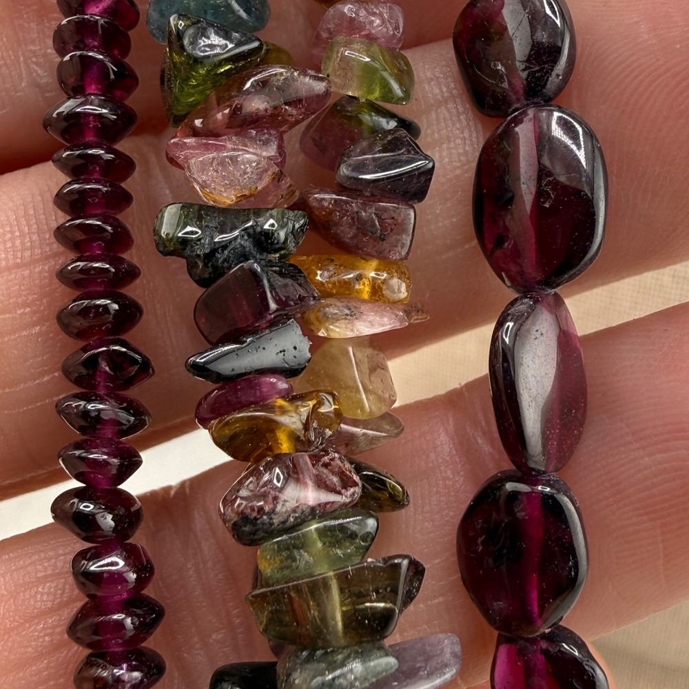 Avi & Avi Designs Necklace Polished Stone Layered Sterling Silver Clasp 16” - Picture 3 of 10